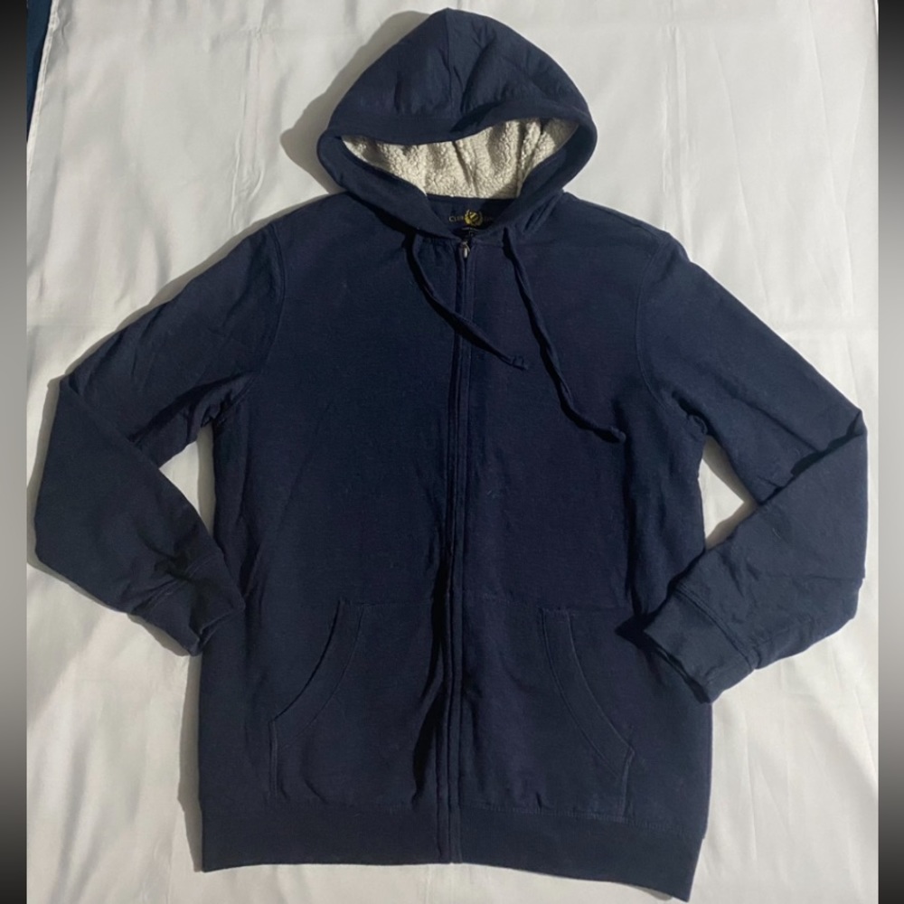 Club Room Fleece Zip Up Sweater Jacket